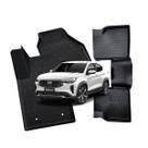 Tapete carro Bandeja de Borracha com Borda Alta Fiat Fastback 2022 2023 2024 2025 2026