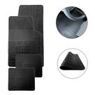 Tapete Carro Borracha Universal Jogo 4 Pçs Preto