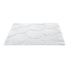 Tapete chenille grafique branco l.0,50x0,70