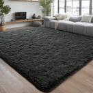 Tapete Chicrug 152x244 cm Soft Fluffy Dark Grey Carpet