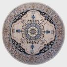 Tapete Classico Oriental 1,50M Redondo Cinza Tipo Persa