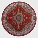 Tapete Classico Oriental 1,50M Redondo Vermelho Tipo Persa