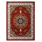 Tapete Classico Oriental Vermelho 200X250 Cm Medalhão Persa