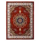 Tapete Classico Oriental Vermelho 200X300 Cm Medalhão Persa