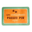 Tapete coelhinho passou por aqui lja/azc (tapetes) c/1 un