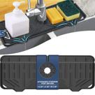 Tapete coletor de gotejamento com alça de torneira BFONS Silicone Black