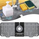 Tapete coletor de gotejamento com alça de torneira de silicone BFONS Grey