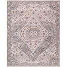 Tapete coliseo desenho 03 bege e cinza 250x310