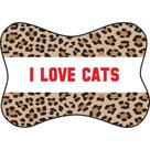 Tapete Comedouro para Pet com Estampa Digital I Love Cats - 46x33cm Tapete Comedouro para Pet com Estampa Digital I Love Cats - 46x33cm