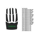 Tapete compatível Yamaha VX110 05-09 VX700 10 Preto/Verde