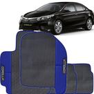 Tapete Corolla Azul de 2015 a 2021 Jogo 4 Peças Emborrachado Sob Medida Antiderrapante Premium