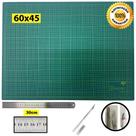 Tapete Corte 60 Regua Inox 30cm Estilete Precisao Scrapbook