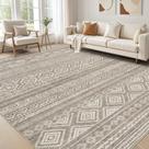 Tapete Cotiled 244x305 cm Lavável Antiderrapante Estilo Boho Tapete Cotiled 244x305 cm Lavável Antiderrapante Estilo Boho