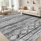 Tapete cotiled 305x396 cm Lavável Antiderrapante Boho para Ambientes Internos Tapete cotiled 305x396 cm Lavável Antiderrapante Boho para Ambientes Internos