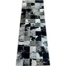 Tapete couro preto branco salino amarelo 0,50x1,50 s/b pç 10