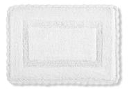 Tapete Croche retangular branco Tamanho:50cm X 70cm