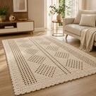 Tapete Crochê Sala Quarto Algodão Fio 8 Artesanal 1,60x1,00m Grande Retangular Luxo Tapete Crochê Sala Quarto Algodão Fio 8 Artesanal 1,60x1,00m Grande Retangular Luxo