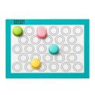 Tapete Culinário Macarons Silicone Confeitaria 42x28cm Doce