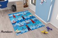 Tapete de 1m x 1,40m Infantil Fundo Emborrachado Marinheiro Tapete de 1m x 1,40m Infantil Fundo Emborrachado Marinheiro