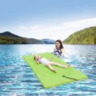 Tapete de água flutuante WARMOUNTS Lily Pad 2,1 m x 0,9 m verde