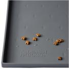 Tapete de alimentos para animais de estimação Leash Boss Silicone impermeável 30x22cm cinza