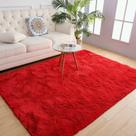 Tapete de área Chicrug Soft Fluffy de 6 x 9 pés para quarto e sala de estar