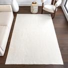 Tapete de área NuLoom Cozy Plush Superior Wash Loni branco 150x240 cm