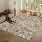 Tapete de área RUGSURE Four Leaves Clover Brown 90 cm x 150 cm