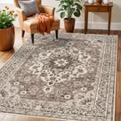 Tapete de área TOPRUUG oriental lavável 3x5 para sala de estar