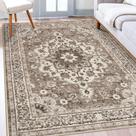 Tapete de área TOPRUUG oriental lavável 5x8 para sala de estar
