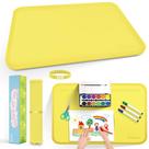 Tapete de arte de silicone GQK para artesanato 60x40cm com lados levantados amarelo