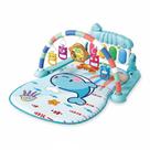 Tapete de Atividades Bebê com Piano Musical Interativo Azul 3 Meses Centro de Atividades Sensorial com Arco e Brinquedos Suspensos Educativo Infantil