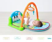 Tapete de atividades bebê ginásio musical com piano - buba