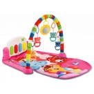 Tapete de Atividades Multifuncional com Piano Musical Circo Rosa Color Baby