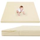 Tapete de Atividades para Bebê ILPEOD Impermeável 3,3 cm de Espessura 150x150 cm Bege