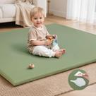 Tapete de Atividades para Bebê SEPARO 50x50cm Antiderrapante em Couro e Espuma Grossa