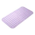 Tapete de banheira AmazerBath, tamanho médio, 70 x 38 cm, antiderrapante, roxo transparente
