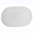 Tapete De Banheiro Allegro Oval 40x60cm 100% Algodão Branco