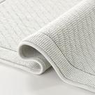 Tapete de banheiro Arkwright 100% algodão de alta absorção 50x80cm cinza