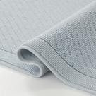Tapete de banheiro Arkwright 100% algodão de alta absorção azul 50x80cm