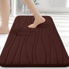 Tapete de banheiro Buganda Memory Foam 60x40cm marrom