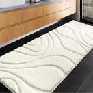 Tapete de Banheiro DEXDE Antiderrapante Extra Longo - 60x150cm - Branco