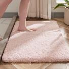 Tapete de banheiro Disolla Pink Fluffy 60x90cm, antiderrapante, lavável