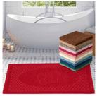 Tapete de Banheiro Grosso estampado Pézinho Felpudo 70 x 45cm Super Macia, Super Absorvente