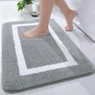 Tapete de banheiro Kitinjoy Luxury Super Soft Absorvente de Água Cinza