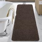Tapete de banheiro LOCHAS Brown Microfiber 60x150cm Absorvente