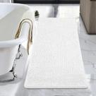Tapete de banheiro LOCHAS Luxury Shaggy Bath Mat 60x120cm branco