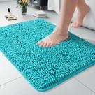 Tapete de banheiro LOCHAS Luxury Shaggy Bath Mat 60x43cm azul azul-petróleo