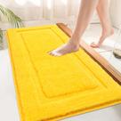 Tapete de banheiro SHACOS Super Soft 60x150cm amarelo
