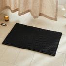 Tapete de Banheiro TYUU Waffle Antiderrapante Secagem Rápida 76x51 cm Preto Tapete de Banheiro TYUU Waffle Antiderrapante Secagem Rápida 76x51 cm Preto